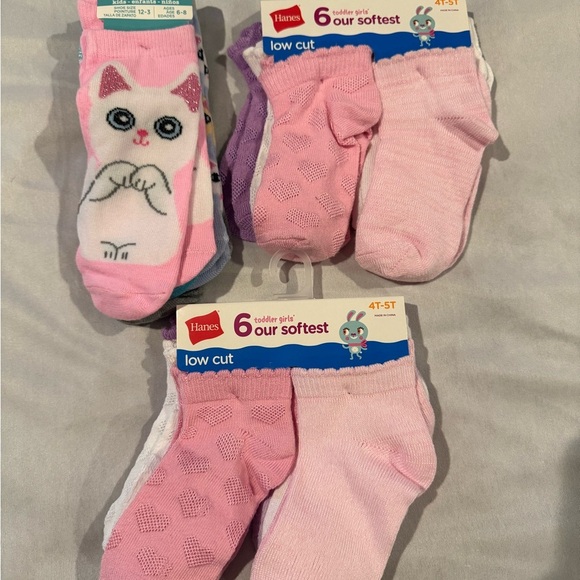 Girl Socks - 16 pair lot - various brands & styles including cats kittens - Picture 1 of 11